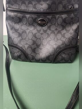COACH Black Signature Crossbody Bag